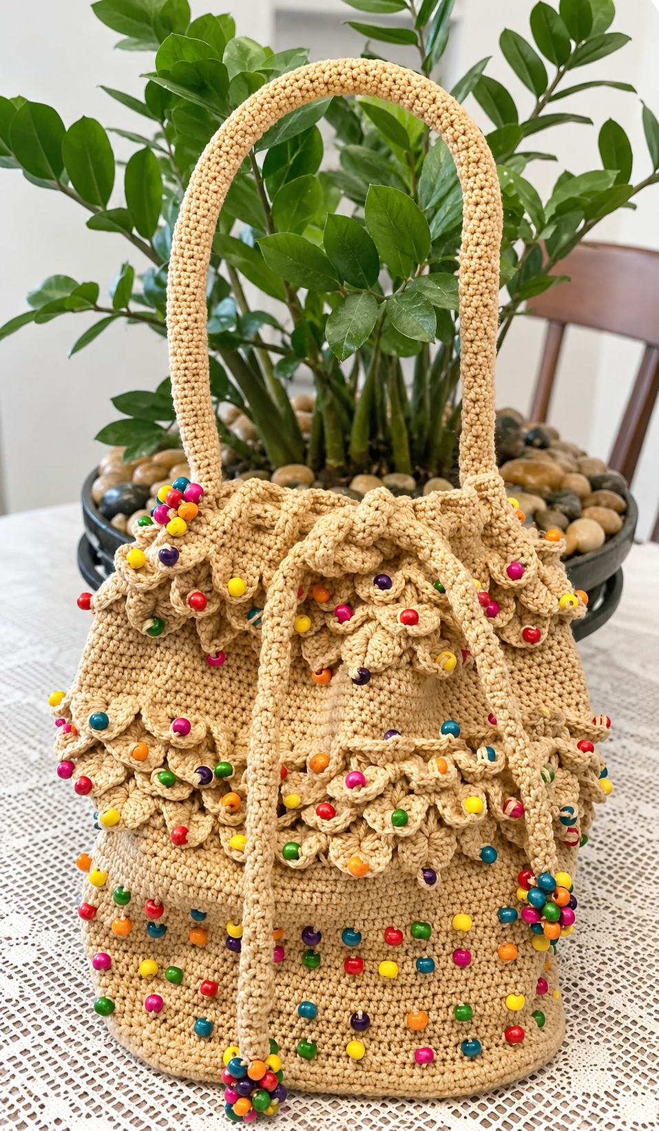 Crocodile Stitch Beaded Bag Pattern