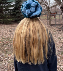 Light Blue/ Teel Flower Hat Kit