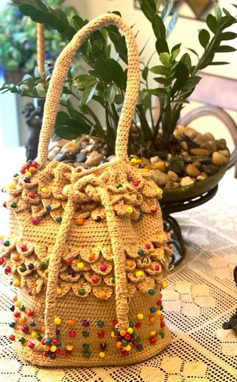 Crocodile Stitch Beaded Bag Pattern