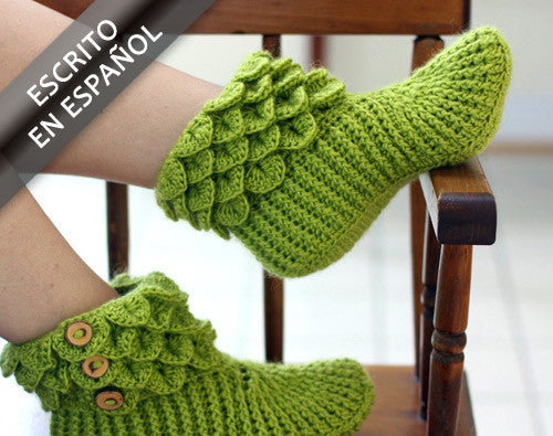 Botas En Puntada Cocodrilo (Tamaño Adulto) - Bonita Patterns