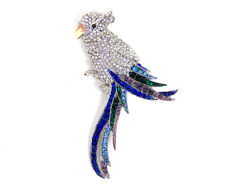 Jeweled Parrot Brooch - Bonita Patterns