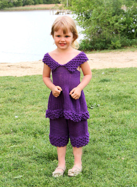 Crocodile Stitch Girly Cropped Set - Bonita Patterns