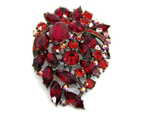 Red Gemstone Brooch - Bonita Patterns