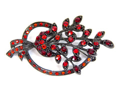 Red Flower Bouquet Brooch - Bonita Patterns