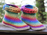 Knit- Look Braid Stitch Boots (Adult Sizes) - Bonita Patterns