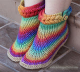 Duo Knit-Look Braid Stitch Boots - Bonita Patterns