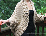 Crocodile Stitch Cardigan - Bonita Patterns