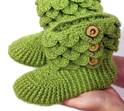 Botas En Puntada Cocodrilo (Tamaño Adulto) - Bonita Patterns