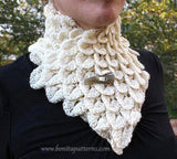 Crocodile Neckwarmer Scarf - Bonita Patterns