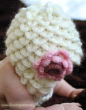 Crocodile Earflap Hat (Baby) - Bonita Patterns