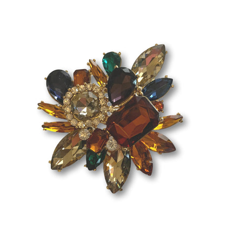 Multicolor Gems Brooch - Bonita Patterns