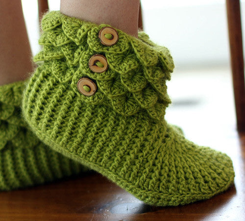 Botas En Puntada Cocodrilo (Tamaño Adulto) - Bonita Patterns