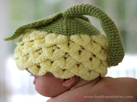 Crocodile Flower Hat (Kids) - Bonita Patterns