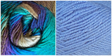 LIGHT BLUE + ALL BLUES - Embossed Phoenix Scarf KIT