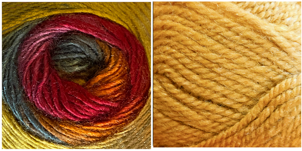 MUSTARD + AMARYLIS - Falling Leaves Shawl CAL
