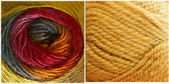 MUSTARD + AMARYLIS - Falling Leaves Shawl CAL