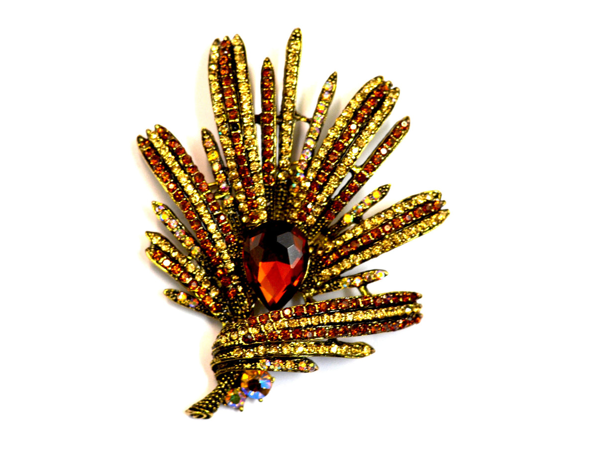 Amber Firework Brooch - Bonita Patterns