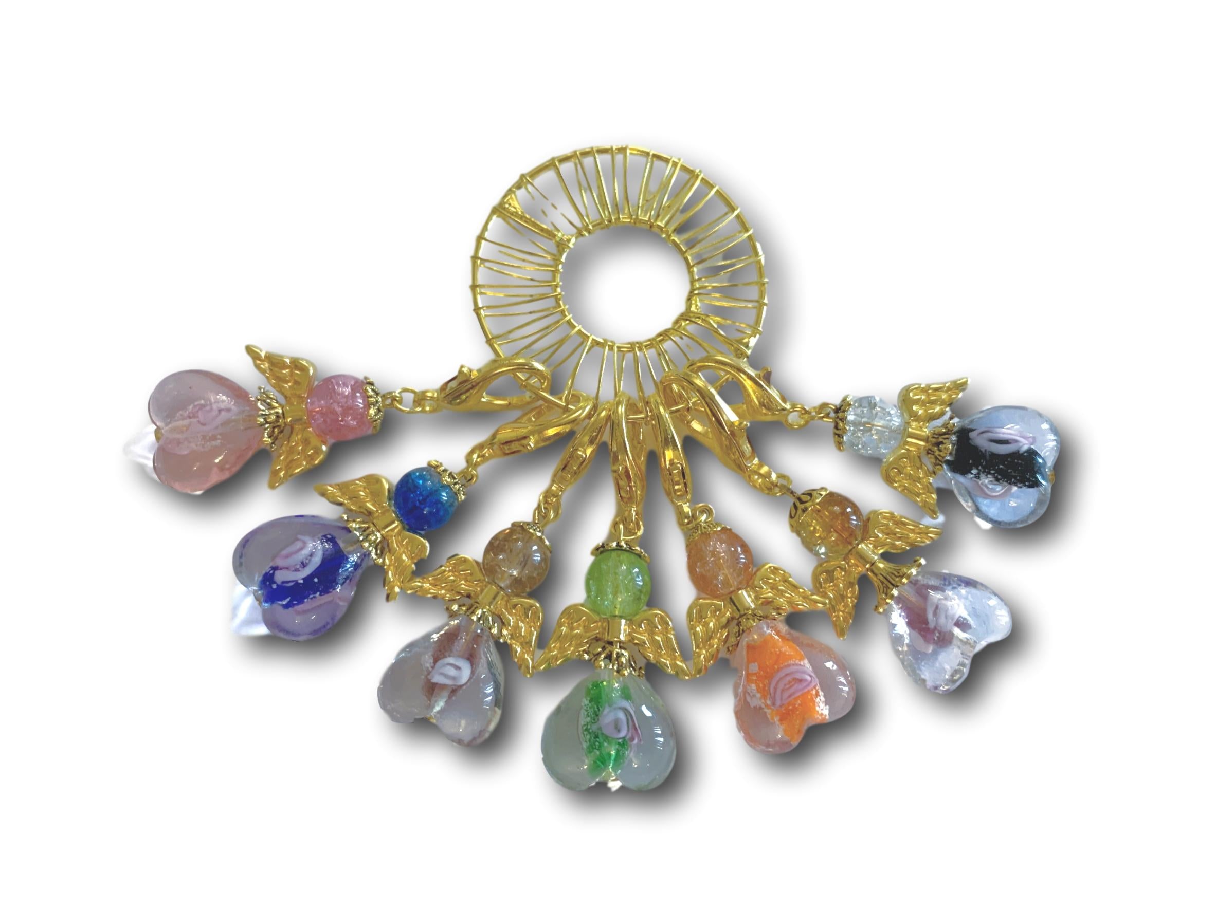 Angelical M3 - #051 Set of 7 Stitch Markers - Bonita Patterns