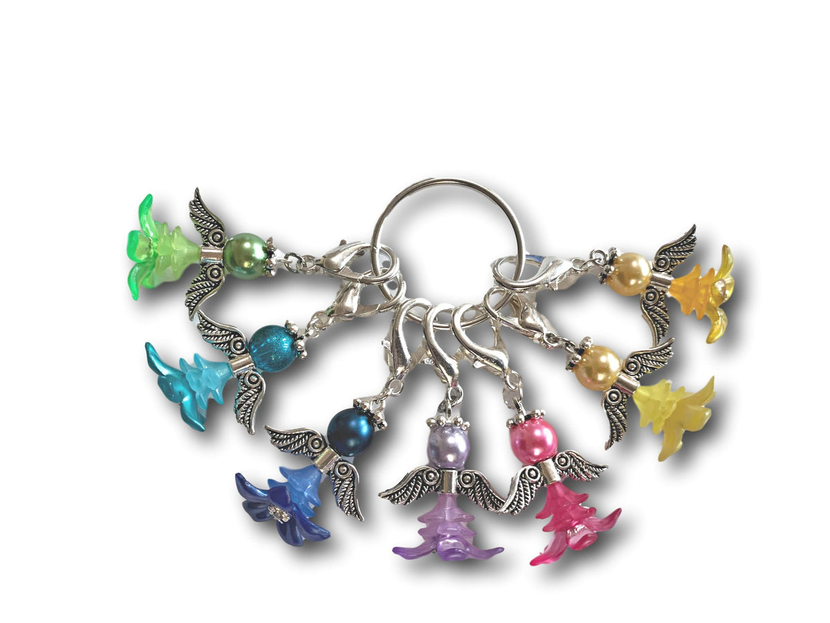 Angelical M5 - #001 Set of 7 Stitch Markers - Bonita Patterns