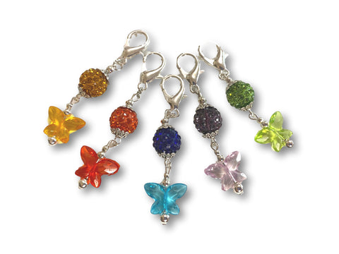 Butterfly B1 - #061 Set of 5 Stitch Markers