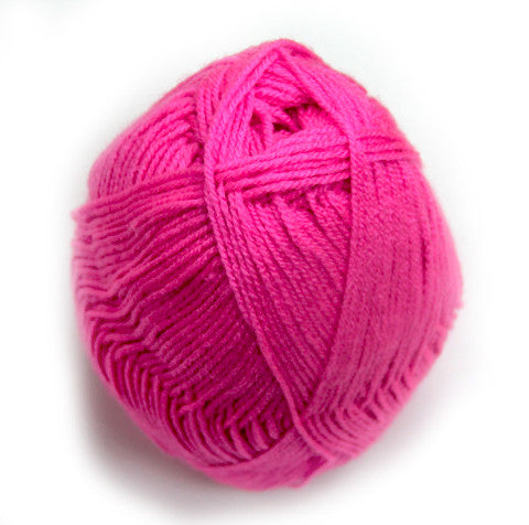 Bonita Yarns - Baby Cloud Solids - Electric Pink - Bonita Patterns