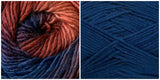NAVY + BERRY - Embossed Phoenix Scarf KIT - Bonita Patterns