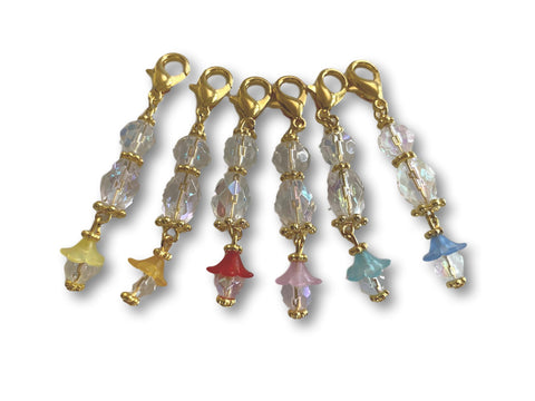 Crystal CF - #002 Set of 6 Stitch Markers