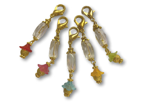 Crystal CF - #008 Set of 5 Stitch Markers