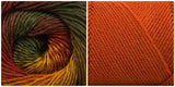 CORAL + EARTHY- Embossed Phoenix Vortex Shawl KIT - Bonita Patterns