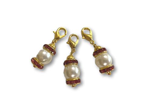Crystal CP - #055 Set of 3 Stitch Markers