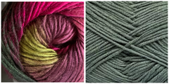 DARK GREY + CALLA LILY - Embossed Fall Pocket Shawl KIT