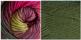 GREEN GRASS + CALLA LILLY - Embossed Fascination Shawl KIT