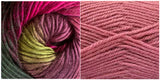 NEW (100% Acrylic) ROUGE + CALLA LILY - Embossed Fascination Shawl KIT