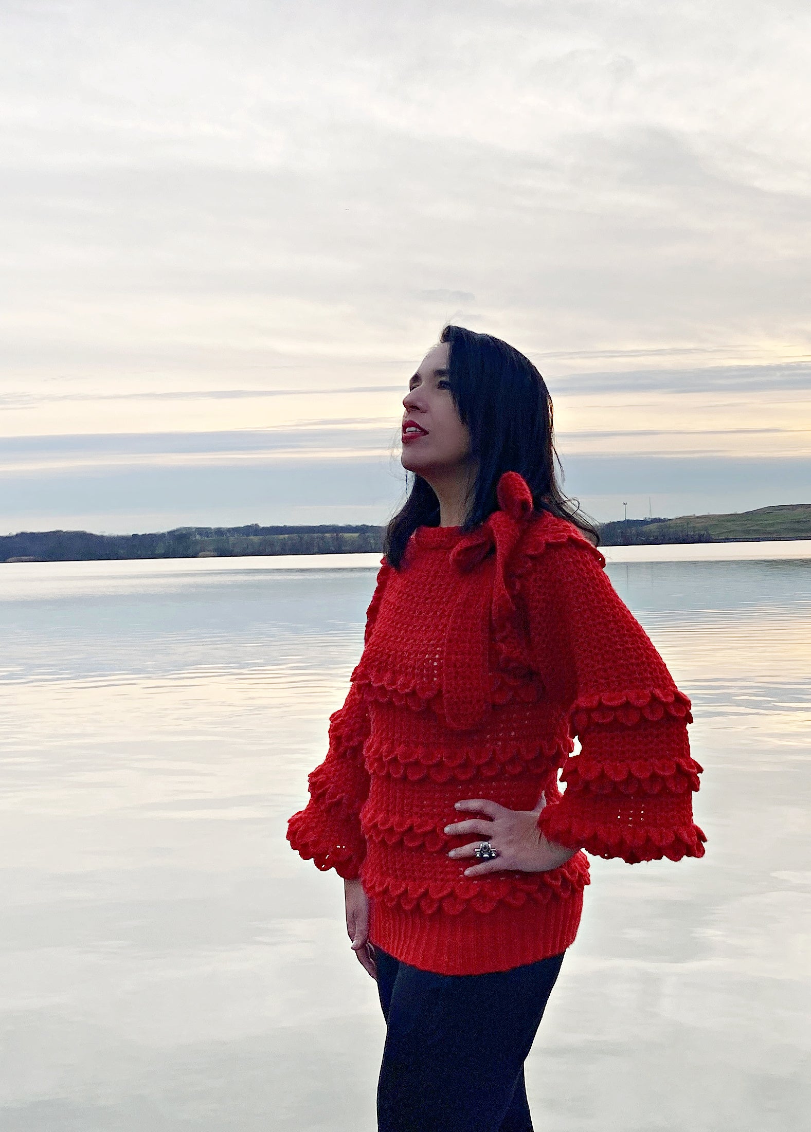 (NEW) Crocodile Stitch Sweater