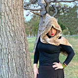 Crocodile Stitch Hooded Scarf - Bonita Patterns