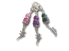 Crocodile M4 - #078 - Set of 3 Stitch Markers - Bonita Patterns