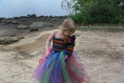 Crocodile Stitch Rainbow Princess Dress Bonita Patterns Crocodile Stitch Rainbow Princess Dress Bonita Patterns