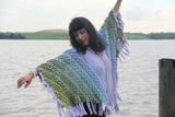 Crocodile Stitch Triangle Poncho - Bonita Patterns