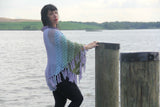 Crocodile Stitch Triangle Poncho - Bonita Patterns