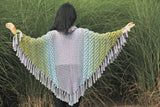 Crocodile Stitch Triangle Poncho - Bonita Patterns