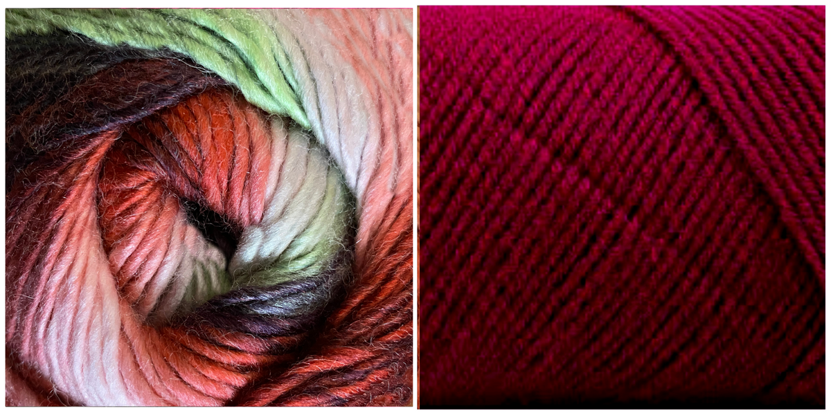 (NEW) DARK FUCHSIA + CROSSROADS - Embossed Natura Shawl KIT