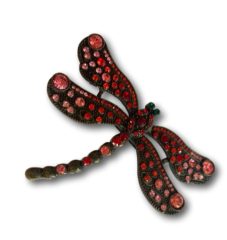 Red Dragonfly Brooch - Bonita Patterns