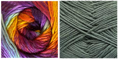 DARK GREY + EASY TO LOVE - Falling Leaves Shawl CAL