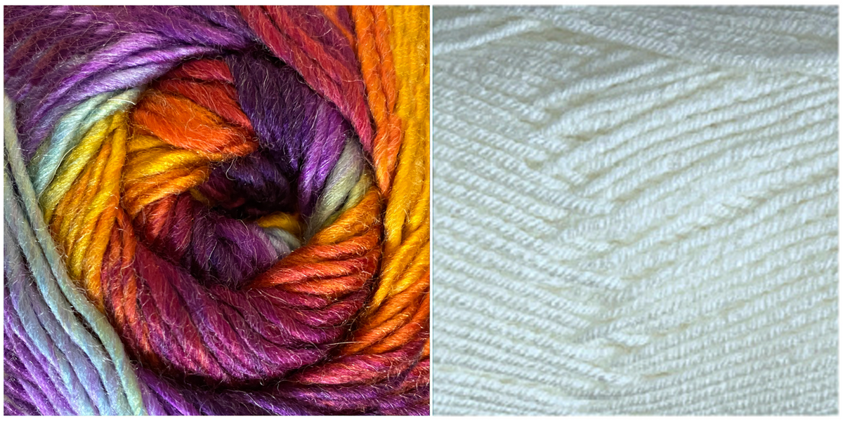 WHITE + EASY TO LOVE - Falling Leaves Shawl CAL
