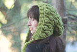 Embossed Leaves Hooded Hat - Bonita Patterns