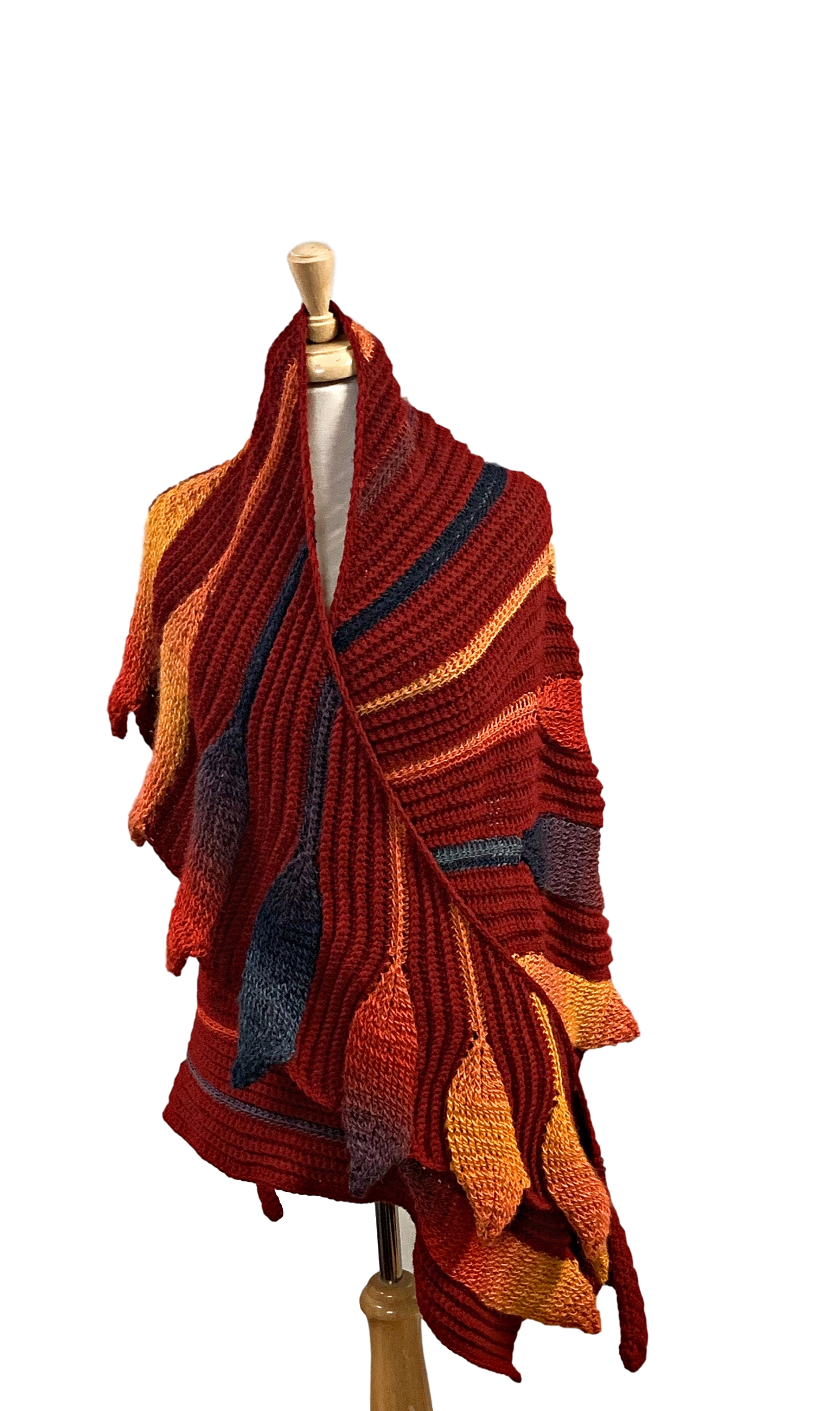 Embossed Phoenix Vortex Shawl - Crochet Pattern - Bonita Patterns