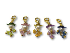Flowering PF - #063 Set of 5 Stitch Markers - Bonita Patterns
