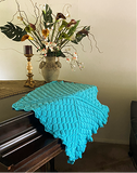 (NEW) Embossed Foliage Reversible Blanket - PDF Crochet Pattern