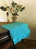 (NEW) Embossed Foliage Reversible Blanket - PDF Crochet Pattern