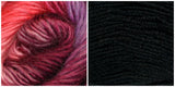 BLACK + PINK FUCHSIA - Embossed Phoenix Scarf KIT - Bonita Patterns
